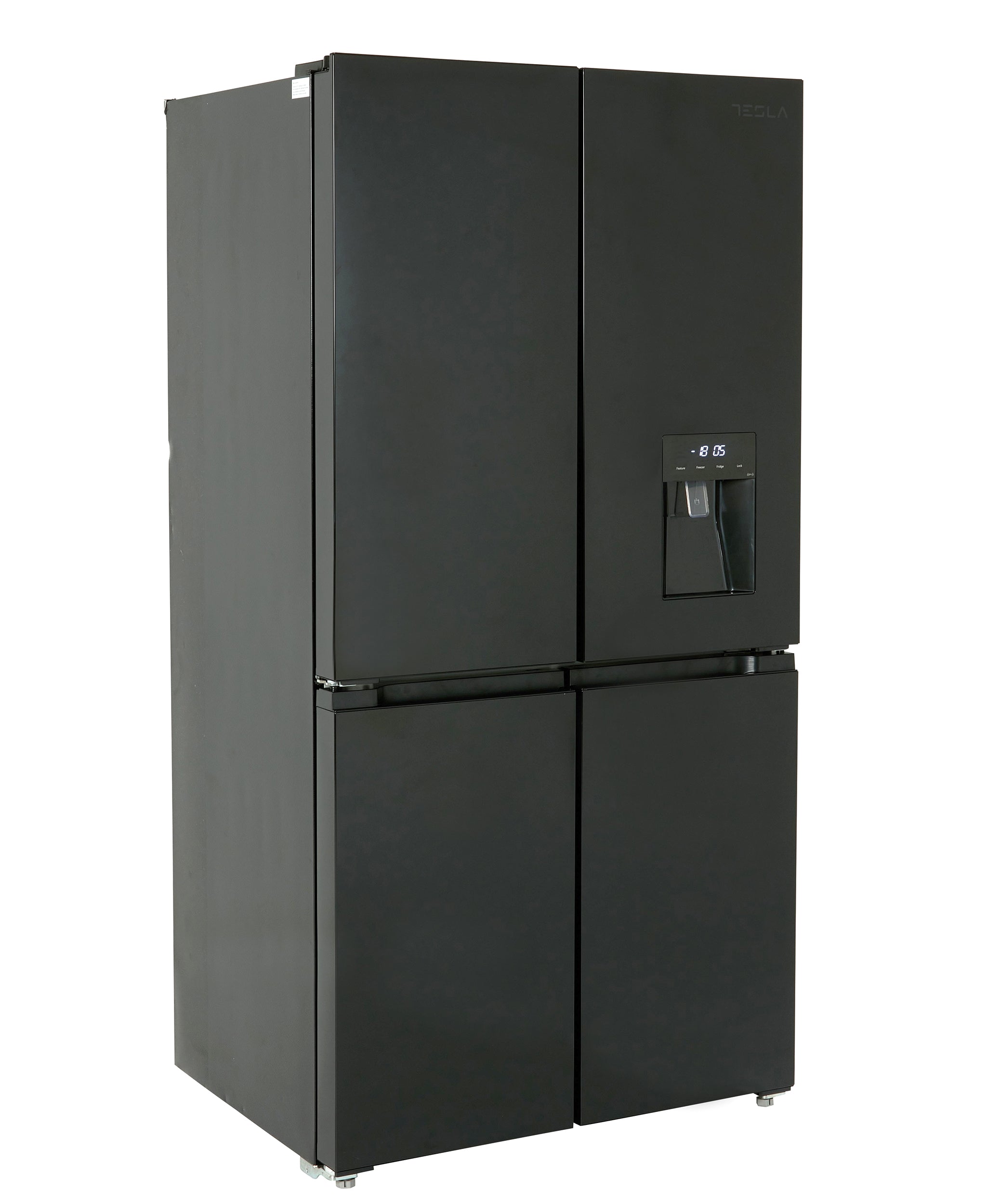 Tesla T560FDB - Black American Fridge Freezer - 560L - E Energy
