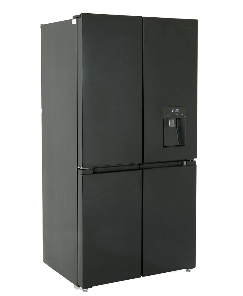 Tesla T560FDB - Black American Fridge Freezer - 560L - E Energy Rating - Display