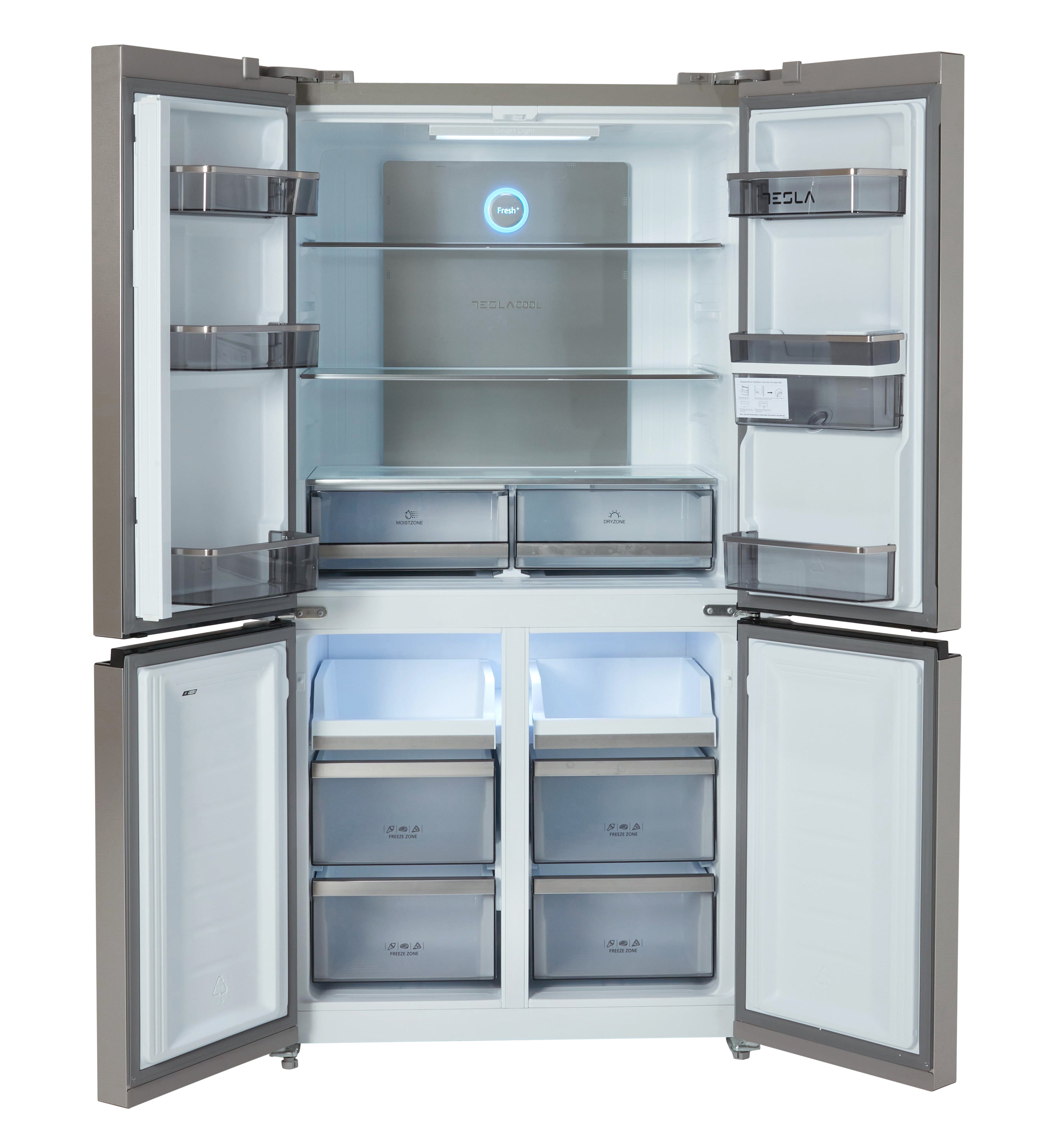 Tesla T560FDX - Stainless Steel American Fridge Freezer - 560L - E