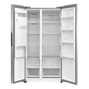 Tesla T569AFFX - Dark Inox American Fridge Freezer - 569L - D Energy Rating