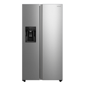 Tesla T569AFFX - Dark Inox American Fridge Freezer - 569L - D Energy Rating