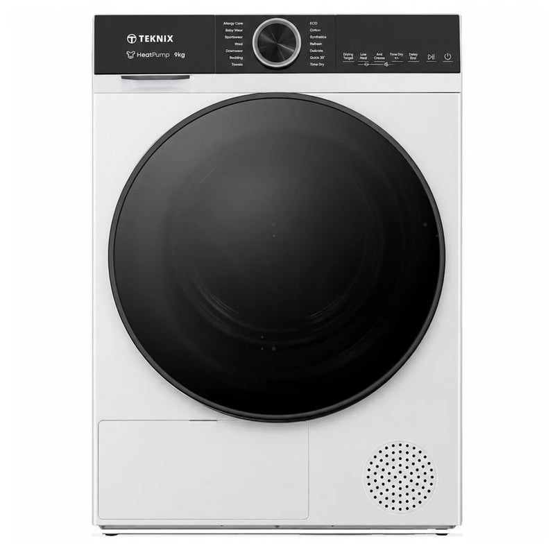 Teknix TK2HPMA9W 9kg Heat Pump Tumble Dryer – White