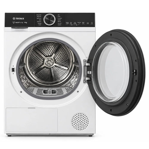 Teknix TK2HPMA9W 9kg Heat Pump Tumble Dryer – White