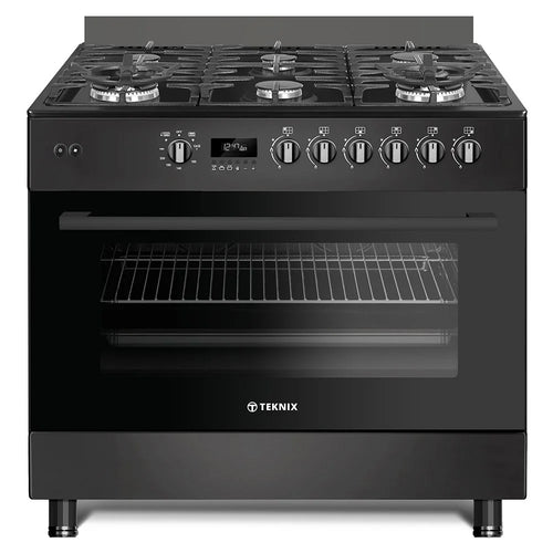Teknix TK2SRCG90B - Black Range Cooker - 100L Capacity - A Energy
