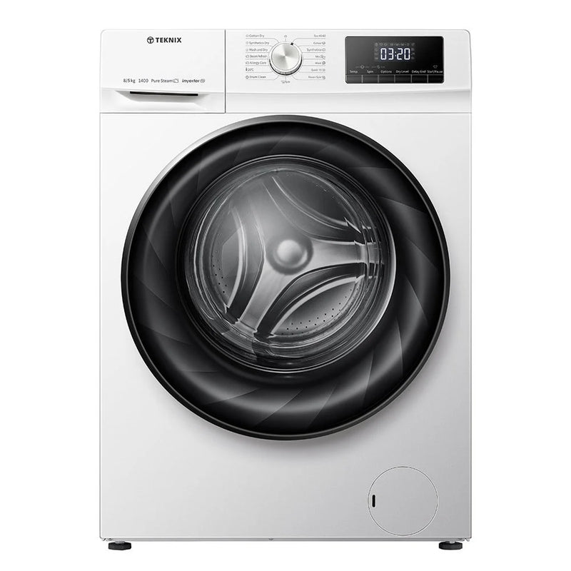 Teknix TK2WD8514HW - White 8KG/5KG Washer Dryer - Freestanding - 2 Year Warranty