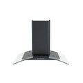 Teknix TKCGH26B - Black Curved Glass Extractor Hood - 60cm - A energy