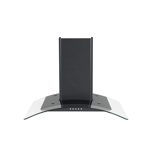 Teknix TKCGH26B - Black Curved Glass Extractor Hood - 60cm - A energy