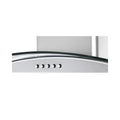 Teknix TKCGH26X - Stainless Steel 60cm Curved Glass Hood - A Rated