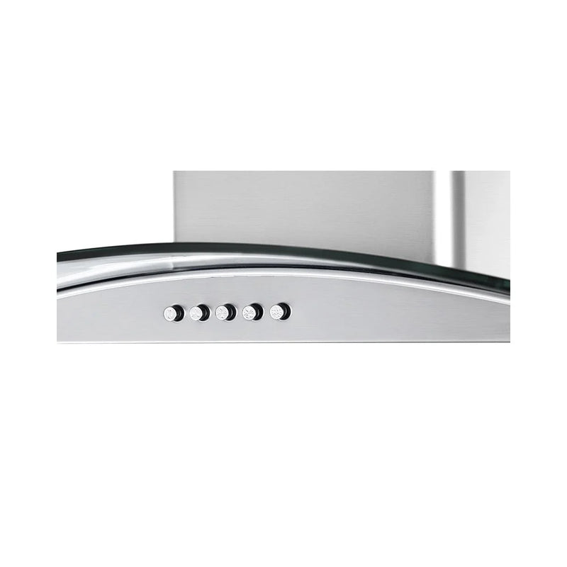 Teknix TKCGH26X - Stainless Steel 60cm Curved Glass Hood - A Rated