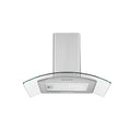 Teknix TKCGH26X - Stainless Steel 60cm Curved Glass Hood - A Rated