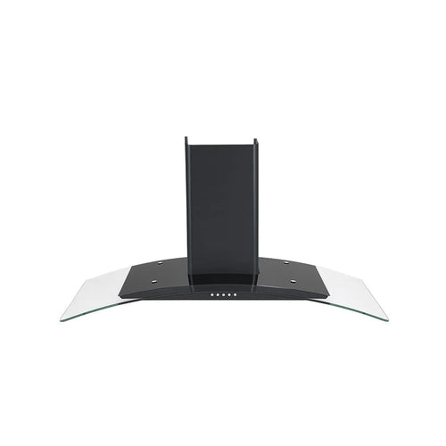Teknix TKCGH29B - Black 90cm Curved Glass Hood - A Rated