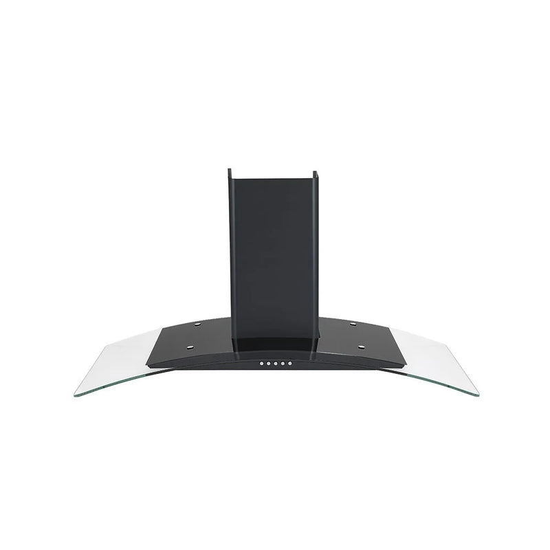 Teknix TKCGH29B - Black 90cm Curved Glass Hood - A Rated