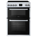 Teknix TKED64W Brand - White Ceramic Cooker - Double Oven, 60cm - A energy - Display