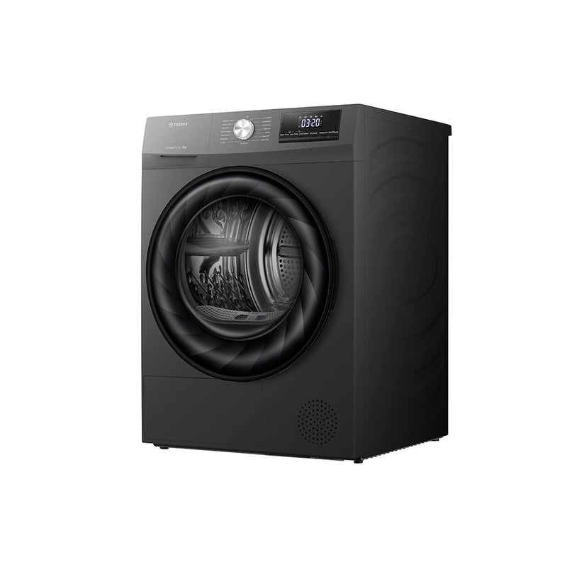 Teknix TKHP9HS Titanium Freestanding 9kg Heatpump Dryer - A++ Rated