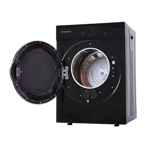 Teknix TKV3B - Black 3KG Tumble Dryer - Vented - C Energy