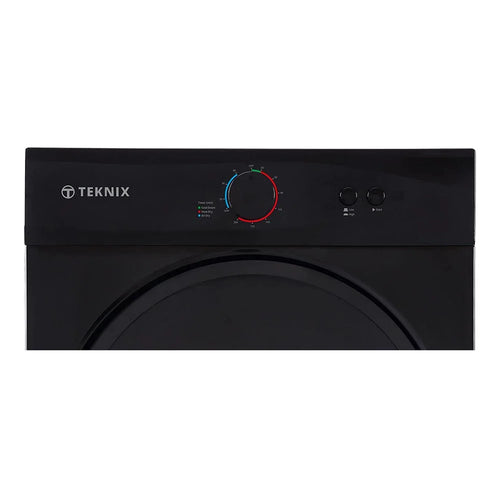 Teknix TKV3B - Black 3KG Tumble Dryer - Vented - C Energy