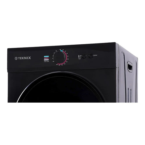 Teknix TKV3B - Black 3KG Tumble Dryer - Vented - C Energy