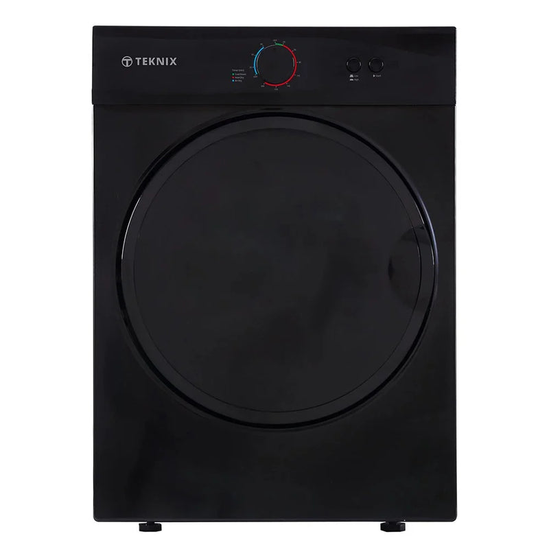 Teknix TKV3B - Black 3KG Tumble Dryer - Vented - C Energy