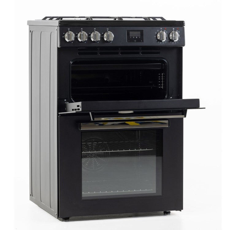 Tesla TMRDF60B - Black/Stainless Steel Dual Fuel Range Cooker - 68L - A+ Energy