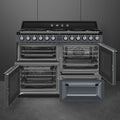 Smeg TR4110GR - Slate Grey 7 Zone Dual Fuel Range Cooker - A/A energy