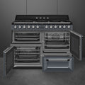 Smeg TR4110GR - Slate Grey 7 Zone Dual Fuel Range Cooker - A/A energy - Display