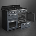 Smeg TR4110GR - Slate Grey 7 Zone Dual Fuel Range Cooker - A/A energy