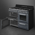 Smeg TR4110GR - Slate Grey 7 Zone Dual Fuel Range Cooker - A/A energy