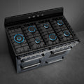 Smeg TR4110GR - Slate Grey 7 Zone Dual Fuel Range Cooker - A/A energy - Display