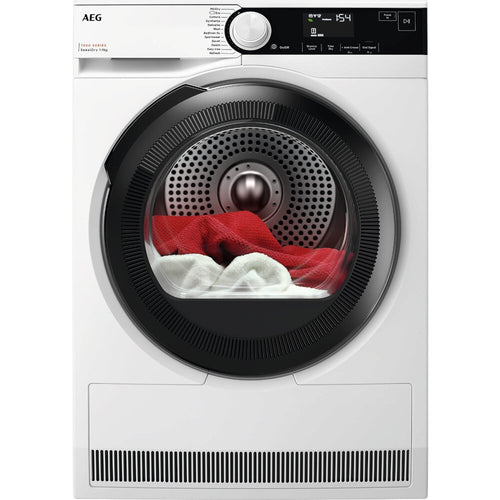 AEG TR739G4B - White 9KG Heat Pump Tumble Dryer - A+++ Energy Rated