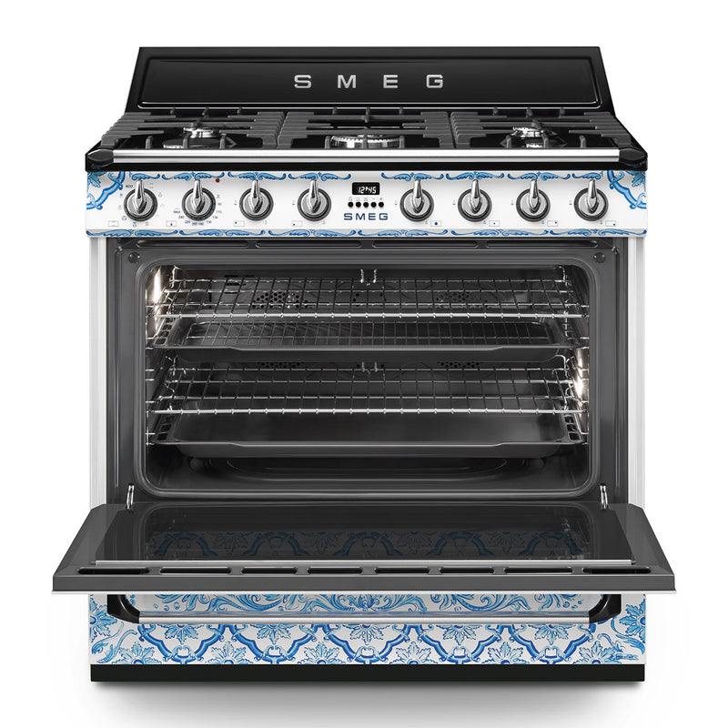 SMEG TR90DGM9 - Maiolica Range Cooker - 115 litres Capacity - A Energy Rating