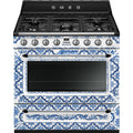 SMEG TR90DGME9 - Blue Decorated Range Cooker - 5 Cooking Zones - A energy
