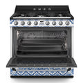 SMEG TR90DGME9 - Blue Decorated Range Cooker - 5 Cooking Zones - A energy