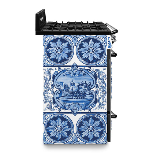 SMEG TR90DGME9 - Blue Decorated Range Cooker - 5 Cooking Zones - A energy