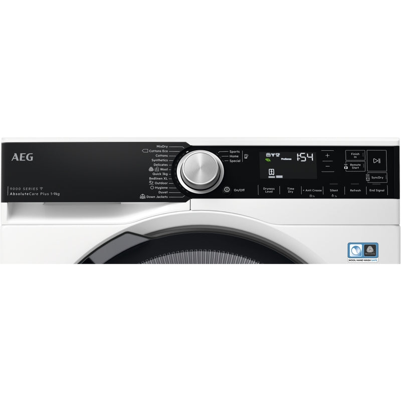 AEG TR959M6BC - White 9KG Tumble Dryer - Heat Pump - A+++ Energy Rating