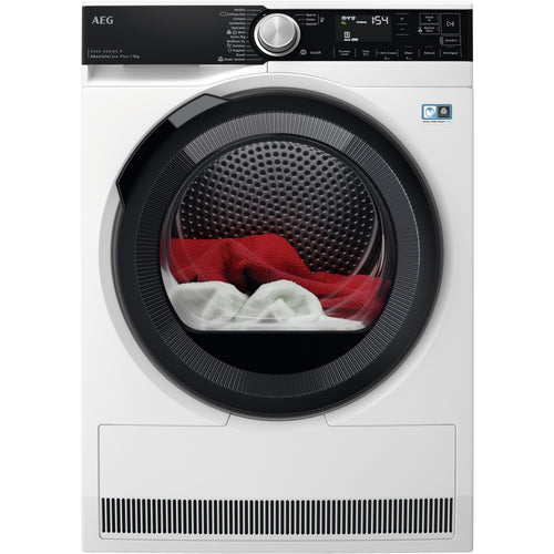 AEG TR959M6BC - White 9KG Tumble Dryer - Heat Pump - A+++ Energy Rating