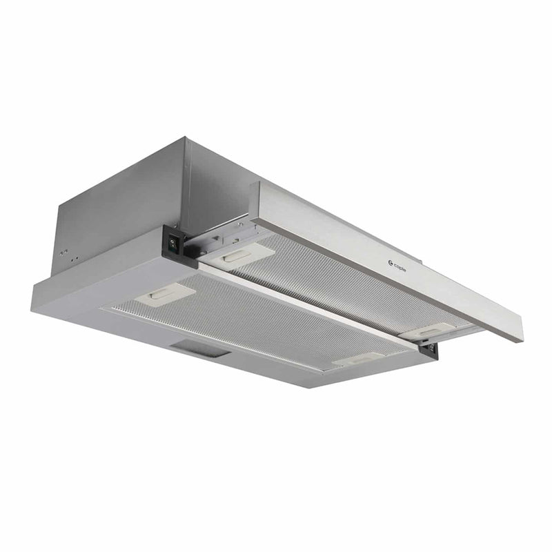 Caple PLASTSCH601 60cm Plasma Built-Under Telescopic Hood – Stainless Steel & Silver