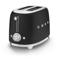 Smeg TSF01BLMUK - Black 2 Slice Toaster - Retro Design