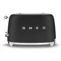 Smeg TSF01BLMUK - Black 2 Slice Toaster - Retro Design