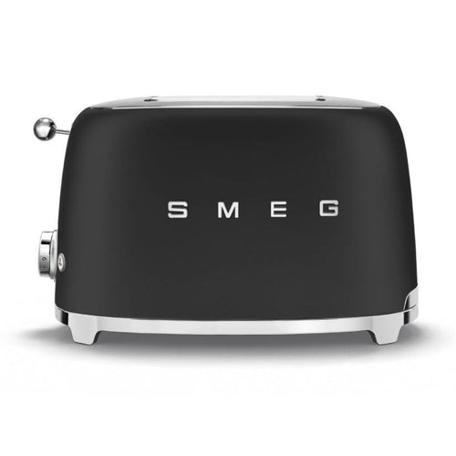 Smeg TSF01BLMUK - Black 2 Slice Toaster - Retro Design