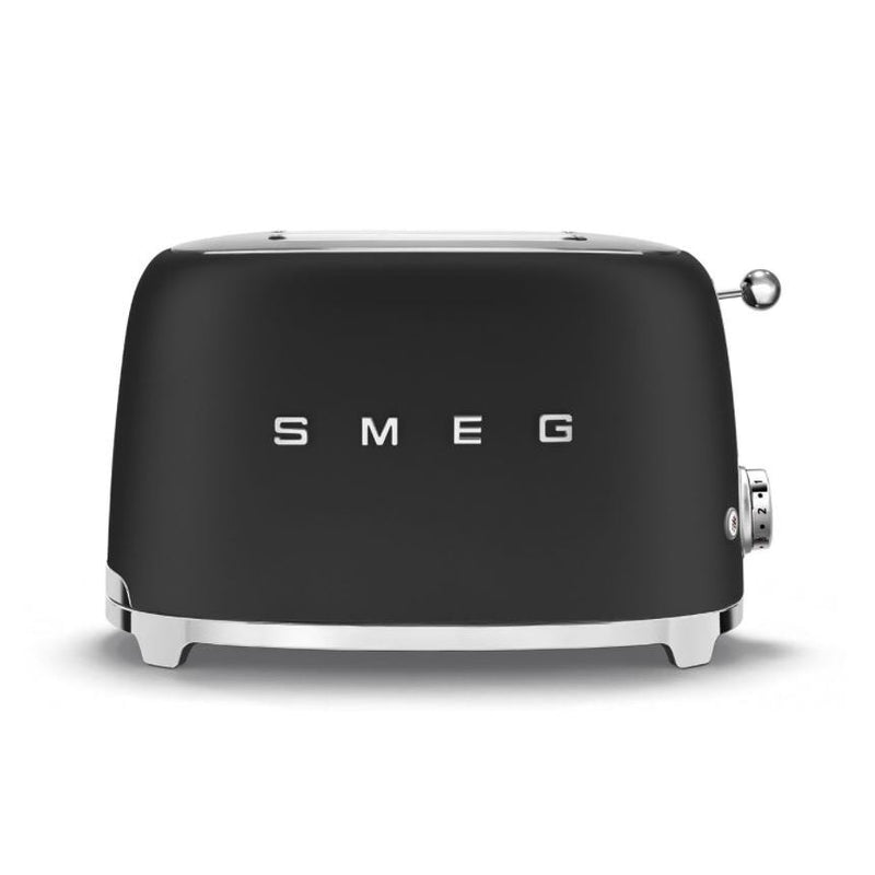 Smeg TSF01BLMUK - Black 2 Slice Toaster - Retro Design