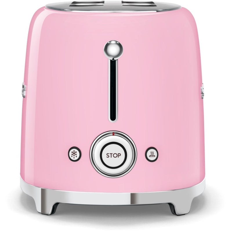 Smeg TSF01PKUK - Pink 2 Slice Toaster - Retro Style