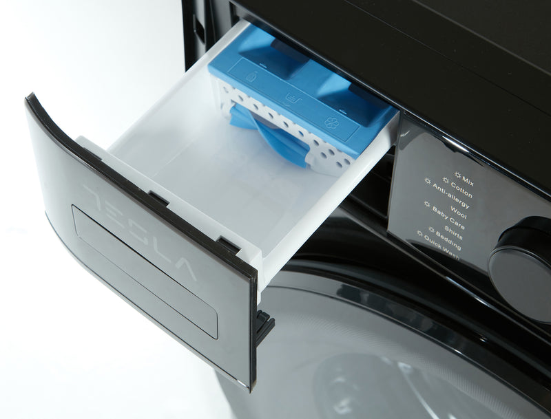 Tesla TWD85B - White/Black 8KG/5KG Washer Dryer - 1400 RPM - A/D Energy