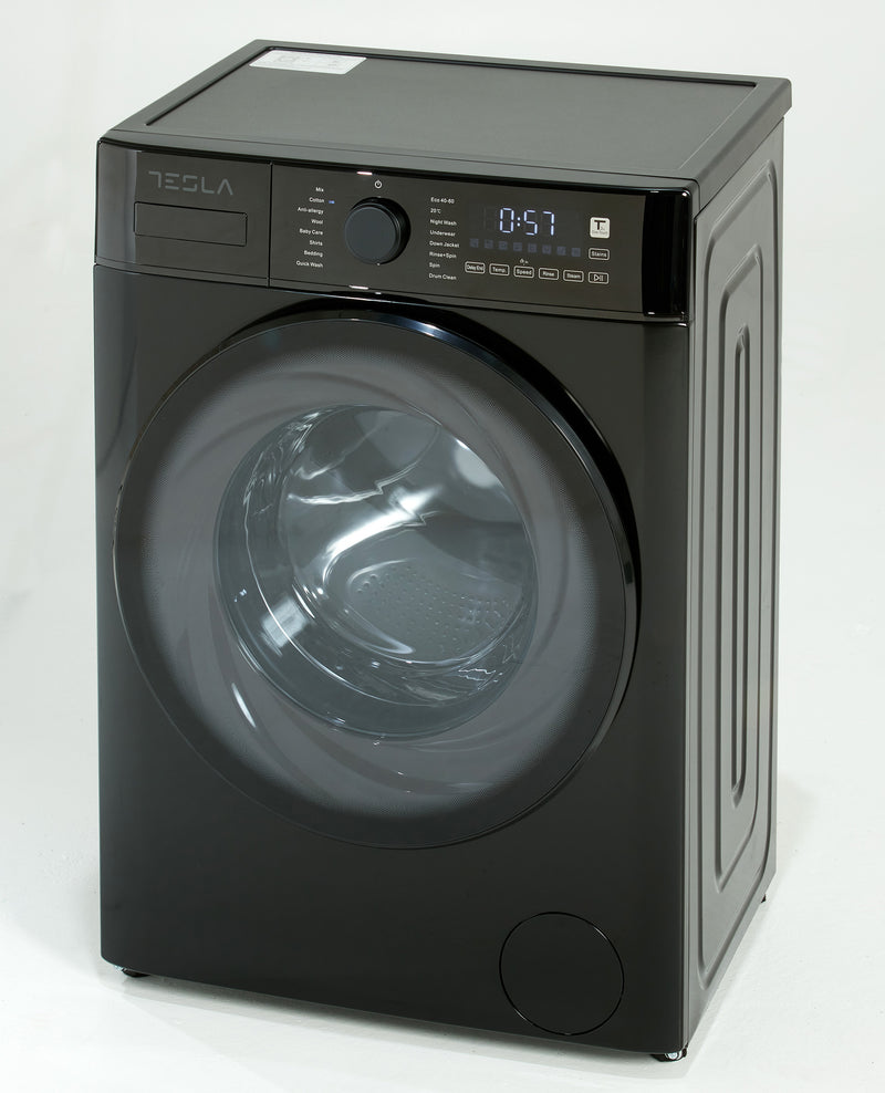 Tesla TWM101400B - Black 10KG Washing Machine - 1400 RPM - A energy