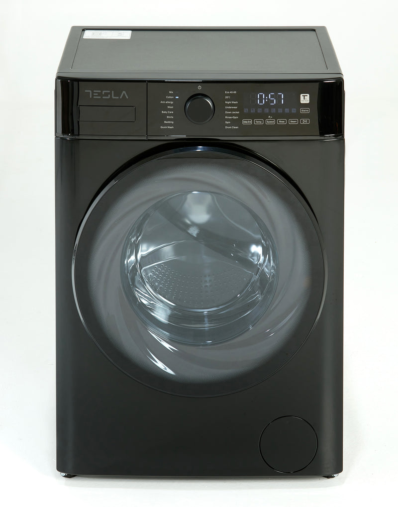 Tesla TWM101400B - Black 10KG Washing Machine - 1400 RPM - A energy