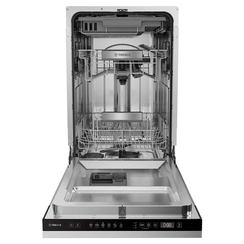 Teknix TX3BD458 Slimline Dishwasher - 11 Place Settings - 45 dB - C Energy Rating