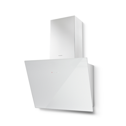 Faber Tweet EG8 LED WH A55- White Glass Wall Mounted Extractor - 55cm - C Energy Rating