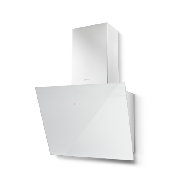 Faber Tweet EG8 LED WH A55- White Glass Wall Mounted Extractor - 55cm - C Energy Rating