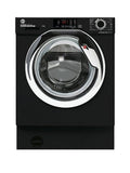 Hoover H-WASH HBWS 49D3ACBE/80 - Black with Chrome Door 9KG Washing Machine - 1400 RPM - C energy