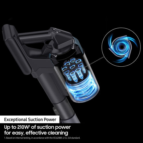Samsung VS20B95973B - Midnight Blue Vacuum Cleaner - 210W Cordless Stick with Clean Station