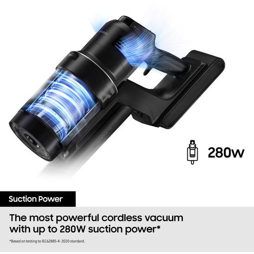 Samsung VS28C9784QK - Satin Black Vacuum Cleaner - 280W Suction Power